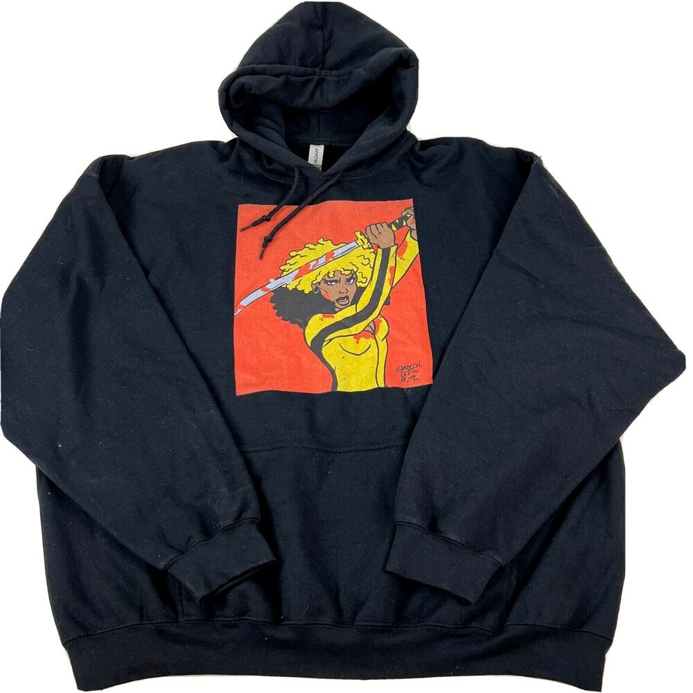 Markus Effin Prime Men's Long Sleeve Hoodie Cotton Black Hip Hop B.R.U.H. 3XL
